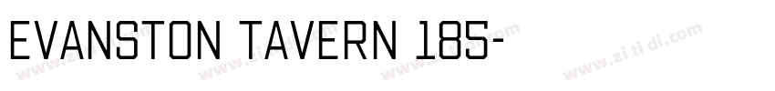 Evanston Tavern 185字体转换